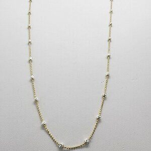 Brand New Sterling Silver 925 Beaded Style Necklace